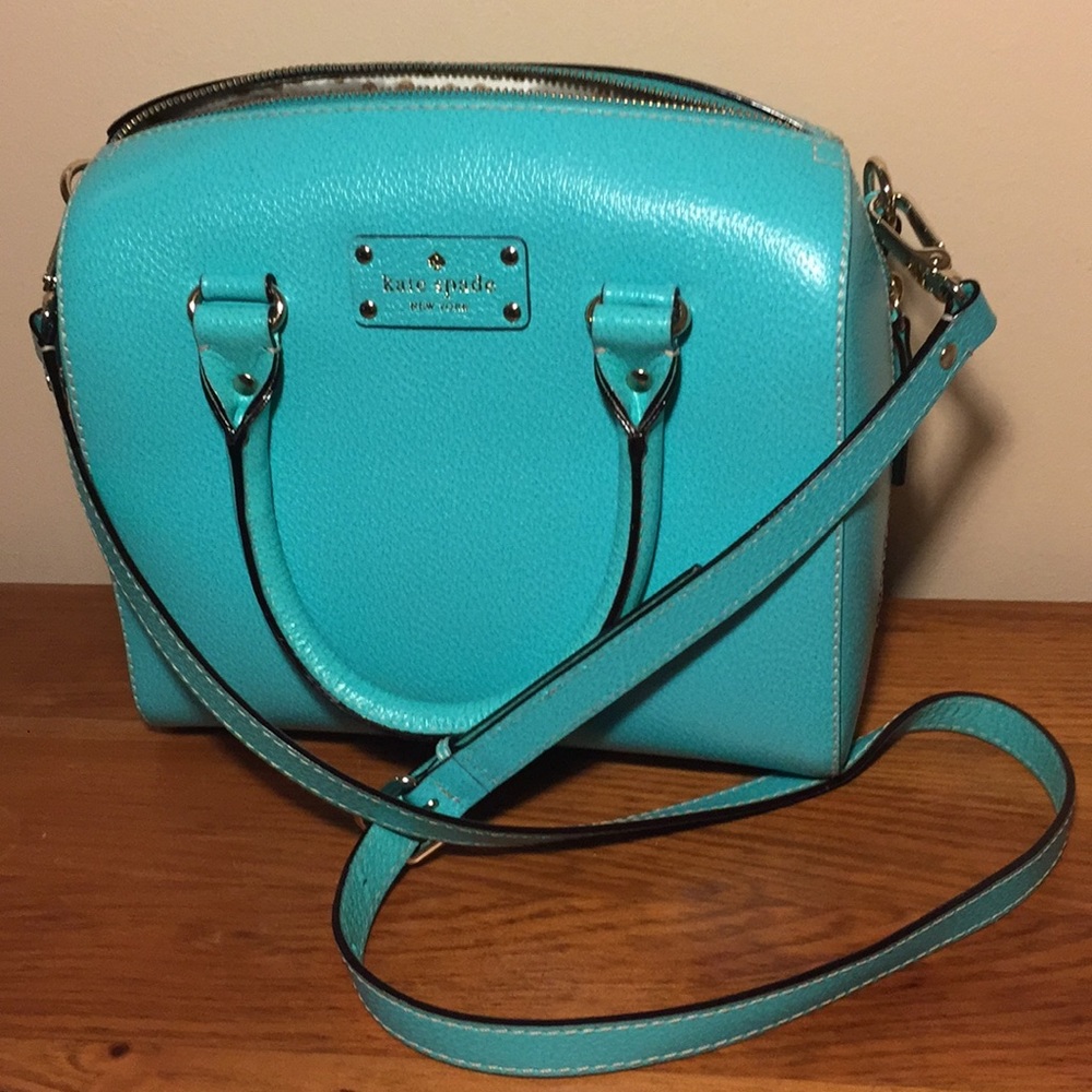 Kate Spade teal blue purse - Great condition!